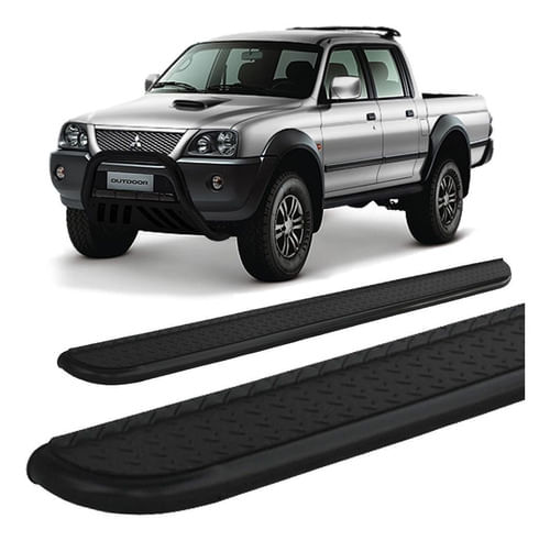 Estribo Chapa L-200 Sport Outdoor 2,5 Preto