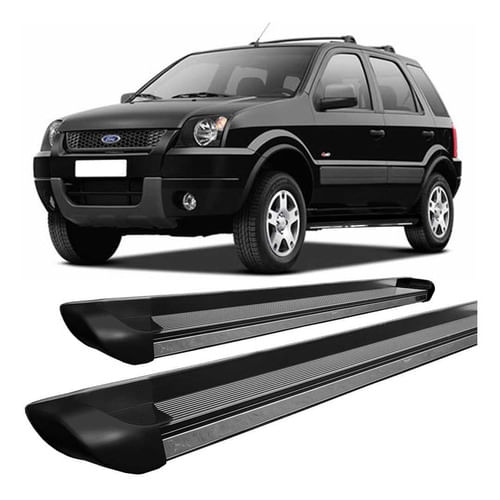 Estribo Ecosport Até 2012 Personalizado Preto