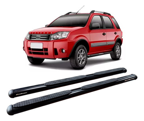 Estribo Ecosport Até 2012 Oblongo Oval Preto