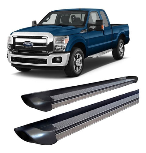 Estribo F-250 Personalizado Preto Brilhante C S