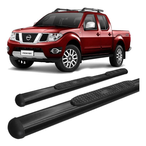 Estribo Frontier 2008 A 2016 Oblongo Oval Preto