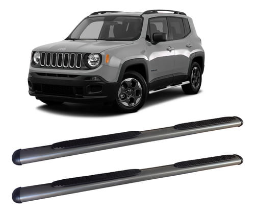 Estribo Jeep Renegade Oblongo Oval Grafite