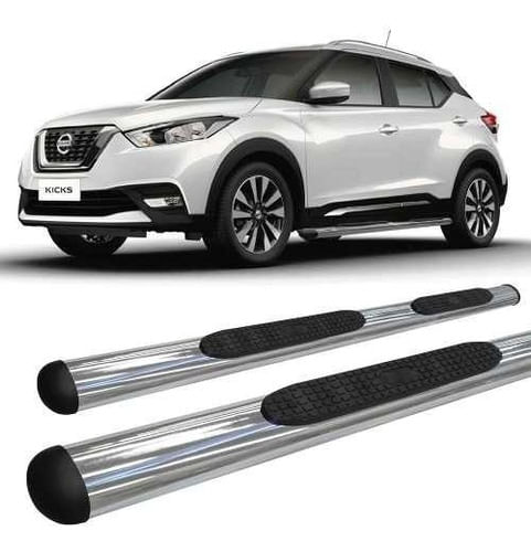 Estribo Oval Oblongo Cromado Nissan Kicks
