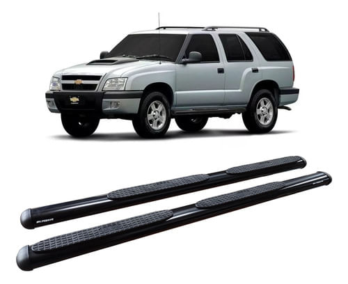 Estribo Oval Blazer 1995 A 2010 Preto