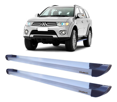 Estribo Pajero Full Plataforma De Alumínio Prata 2008/2020