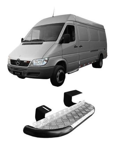 Estribo Sprinter 413 Lado Motorista Chapa Cromado