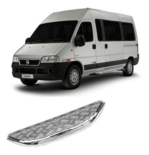 Estribo Chapa Cromado Fiat Ducato Lado Motorista
