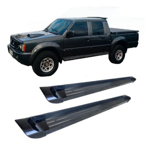 Estribo L-200 Gl Gls  Plataforma De Alumínio Preto C Dupla