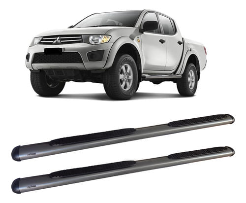 Estribo L200 Triton 17 2020 Oval Oblongo Grafite