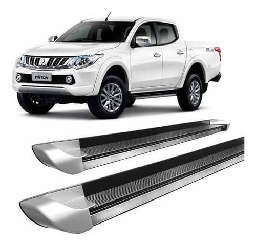 Estribo L-200 Triton 2017 Em Diante Personalizado Prata