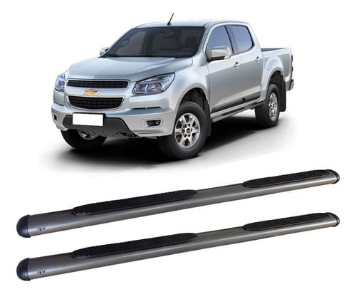 Estribo Oval S10 2012 A 2017 Cabine Dupla Grafite S-10