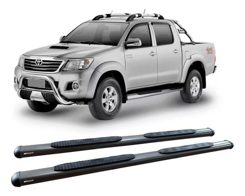Estribo Oval Oblongo Grafite Hilux 2005 Até 2015