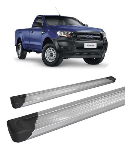 Estribo Ranger 2013 A 2020 Alumínio P1 Prata C S