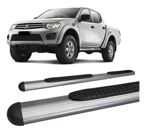 Estribo L-200 Triton 2008 A 2016 Oblongo Oval Grafite