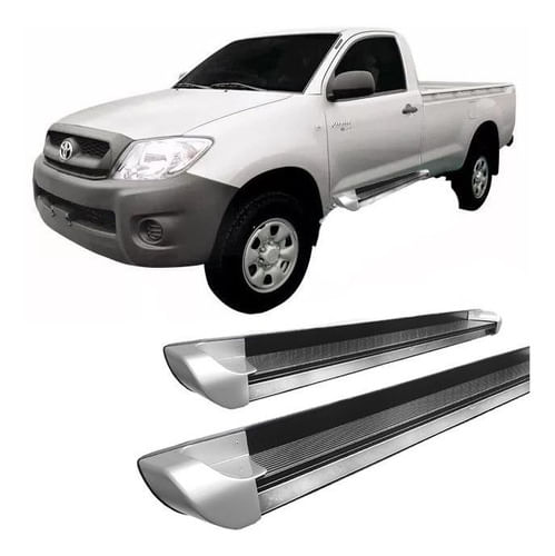 Estribo Lateral Hilux 2005 A 2015 Personalizado Prata C S