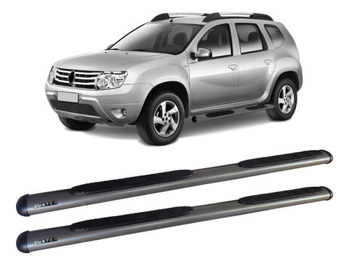 Estribo Tubolar Oval Grafite Renault Duster