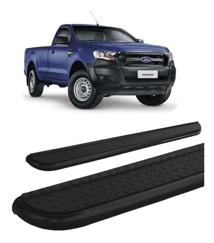 Estribo Ranger 2013 A 2020 Chapa Aço Preto C S
