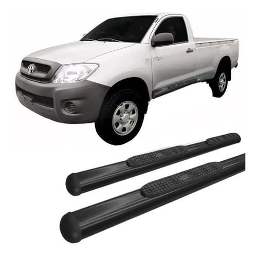 Estribo Lateral Hilux 2005 A 2015 Oval Oblongo Preto C S