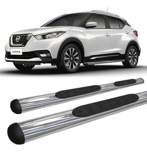 Estribo Nissan Kicks Oblongo Oval Cromado
