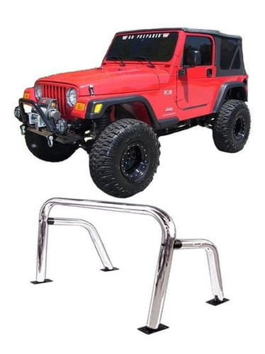 Santo Antônio Jeep Wrangler Cromado Compatível Até 1988