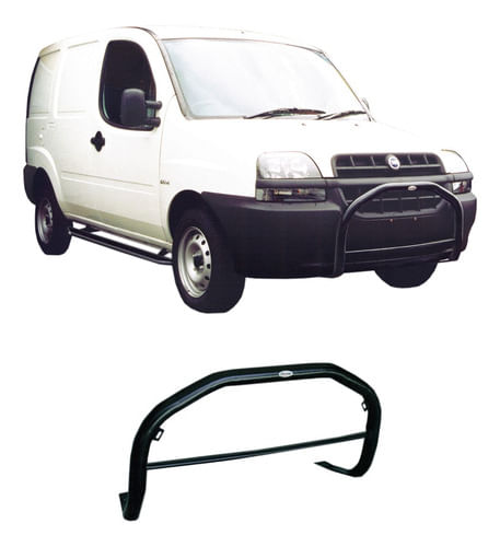 Para-choque De Impulsão Doblo C Barra Preto