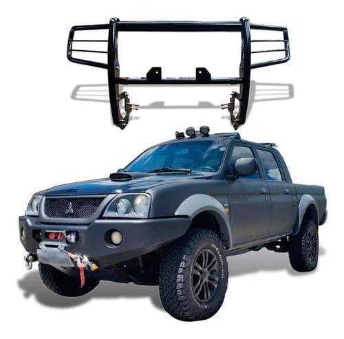 Para-choque Impulsão L-200 Sport/outdoor C/ Base De Guincho