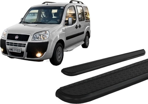 Estribo Chapa Preto Fiat Doblo
