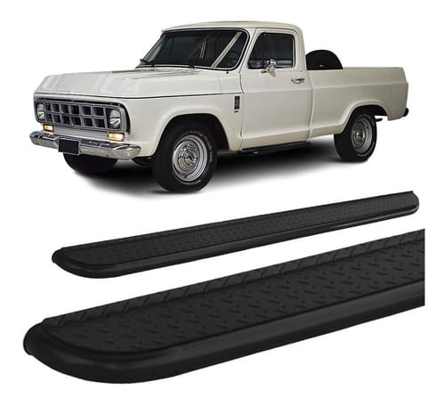 Estribo Chapa D-10 Cabine Simples Preto