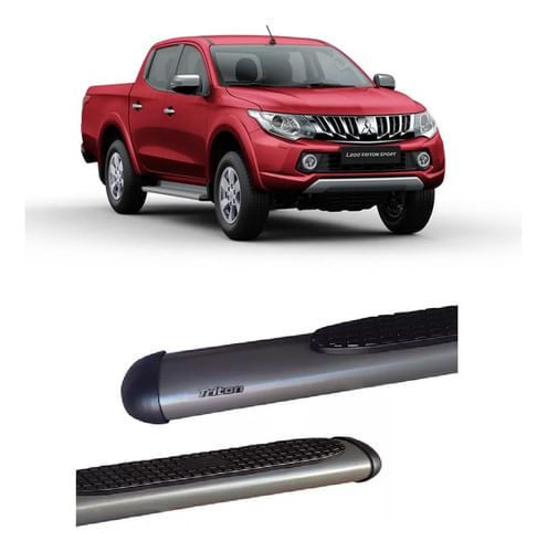 Estribo L200 Triton 17/2020 Oval Oblongo Grafite