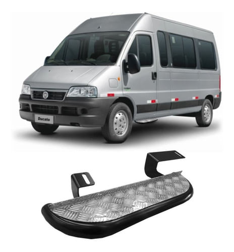 Estribo Ducato Teto Baixo 2,5" Chapa Lado Motorista
