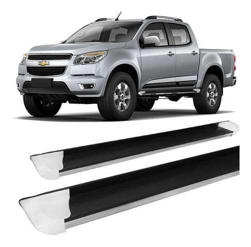 Estribo S-10 2012 em Diante Cabine Dupla Personalizado Branco