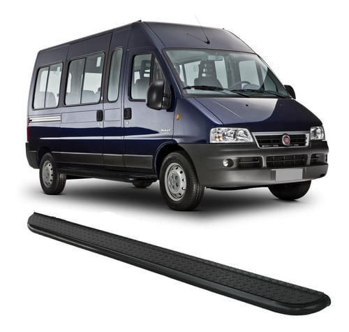 Estribo Chapa Ducato Teto Alto Lado Passageiro 2,5" Preto
