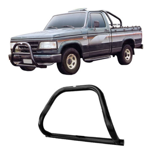 Para-choque De Impulsão S/barra F-1000 1993 A 1996 Preto