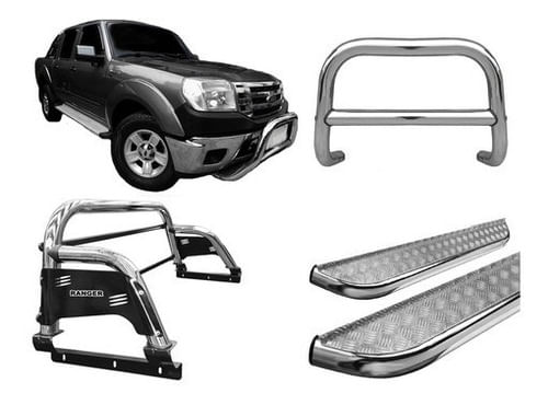 Kit Quebra Mat_estribo Ch_sant Antonio H3 Ranger 97/12 Cromo