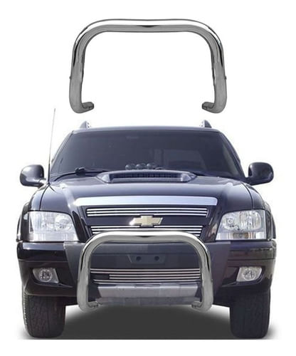 Para-Choque de Impulsão S10 94 a 2011 Cromado S/Barra