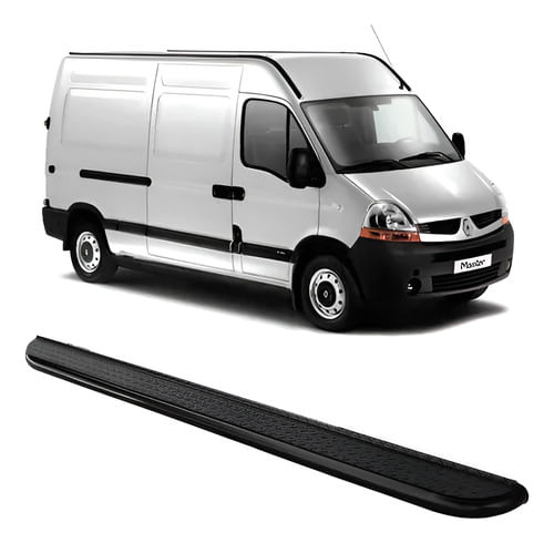 Estribo Lateral Preto Renault Master L3h2 Lado Passageiro
