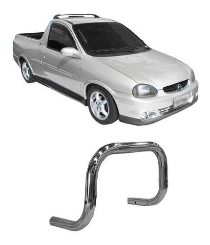 Para-choque De Impulsão Pick Up Corsa Cromado