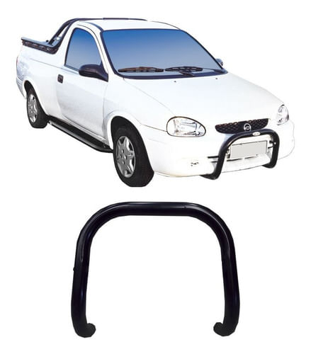 Para-choque De Impulsão S/barra Pickup Corsa Preto