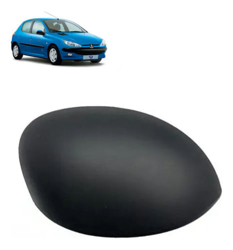 Capa Retrovisor Peugeot 206 / 207 Fosca - Lado Passageiro