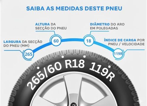 Pneu aro 18 Tristar 265/60R18 A/TS SPT PWR 2 119/116R RWL