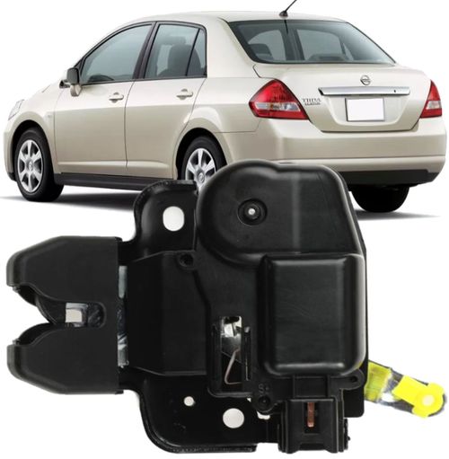 Fechadura com Trava Eletrica Porta Malas Nissan Tiida Sedan de 2008 À 2013