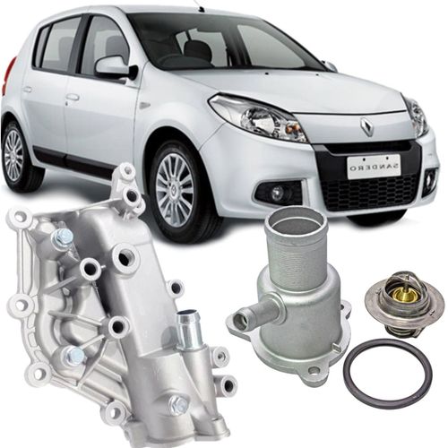 Valvula Termostatica Com Carcaça Clio Sandero Logan Kangoo 1.6 16v K4m De 2001 À 2016