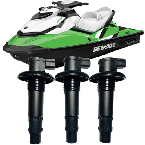 Kit 3 Bobina de Ignicao Jet Ski Sea Doo Gtx Rxp Rxt Gti e Gts 4 Tempos