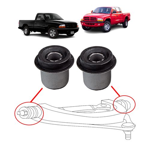Bucha bandeja superior dianteira Dodge Dakota 1997 A 2001