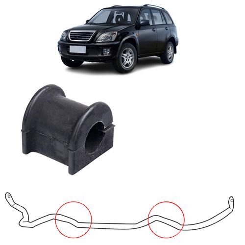 Bucha Barra Estabilizadora Traseira Toyota Rav4 2000 A 2005/ SW4 1992 A 1996/ Chery Tiggo 2009 A 2015