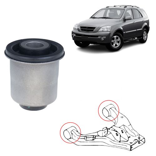 Bucha Bandeja Balança Kia Sorento 2.5 3.5 3.8 2002 a 2004 Inferior Dianteira