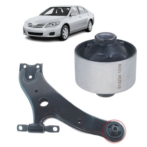 Bucha Bandeja Balança Toyota Camry 3.0 3.5 2002 a 2011 Inferior Dianteira Menor Traseira