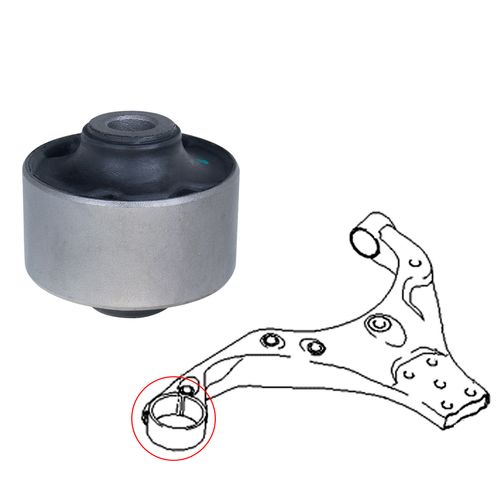 Bucha Bandeja Balança Hyundai HB20 Veloster Elantra I30 Tucson Veracruz / Kia Soul Sportage Vários Anos Dianteira Maior