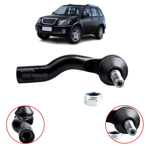 terminal de direção Dianteiro Direito Toyota Corolla 2003 A 2008/ RAV4 2.0 4WD 2000 A 2005/ Chery Tiggo 2011 A 2015