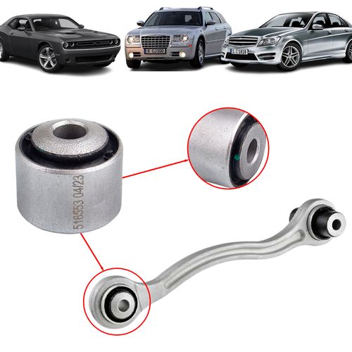 Bucha Braço curvo Inferior Traseiro Chrysler 300C Touring/ Dodge Challenger/ Mercedes C180 C200 C250 C280 C300 C350 C63 CLS350 CLS400 GLK300 GLC43